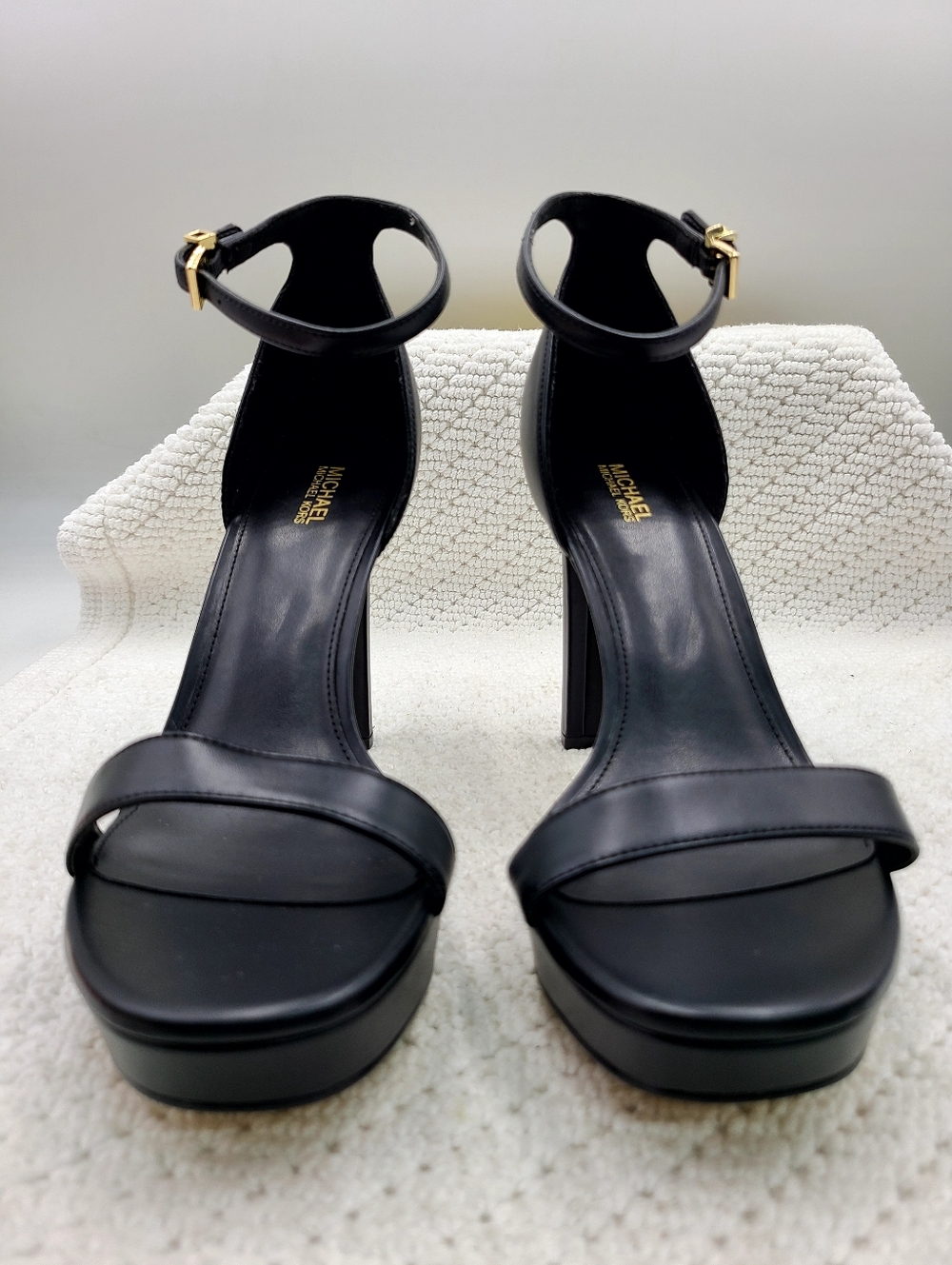 Michael Kors Black Ankle-Strap Platform Heels - Womens - Picture 4 of 8